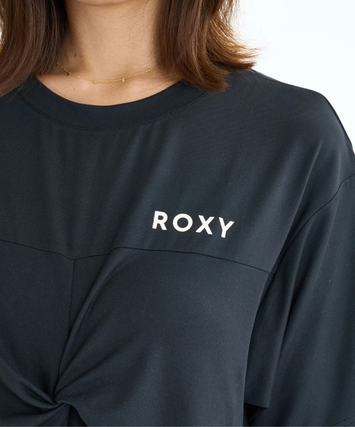 ROXY(ロキシー)の「ALL IS WELL TEE/ロキシー水陸両用速乾UVケアスリットデザイン2WAY半袖Tシャツ(水着)(Tシャツ/カットソー・レディース・ピンク/ホワイト/ブラック・LARGE/MEDIUM/SMALL)」の20枚目の写真