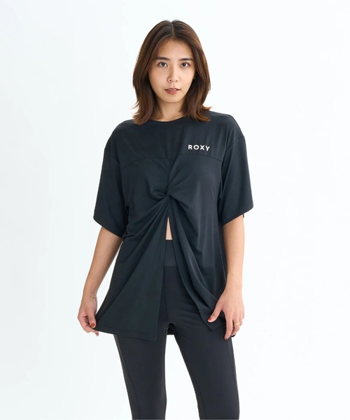 ROXY(ロキシー)の「ALL IS WELL TEE/ロキシー水陸両用速乾UVケアスリットデザイン2WAY半袖Tシャツ(水着)(Tシャツ/カットソー・レディース・ピンク/ホワイト/ブラック・LARGE/MEDIUM/SMALL)」の16枚目の写真