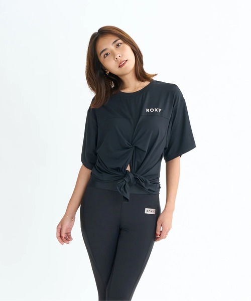 ROXY(ロキシー)の「ALL IS WELL TEE/ロキシー水陸両用速乾UVケアスリットデザイン2WAY半袖Tシャツ(水着)(Tシャツ/カットソー・レディース・ピンク/ホワイト/ブラック・LARGE/MEDIUM/SMALL)」の14枚目の写真