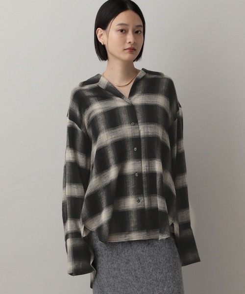 オンブレチェックシャツ（シャツ/ブラウス）｜A part by（アパートバイ