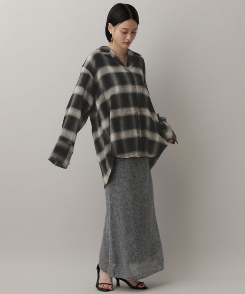 オンブレチェックシャツ（シャツ/ブラウス）｜A part by（アパートバイ