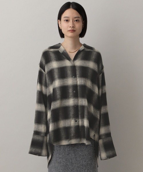 【10/13まで限定価格】チェックシャツ/アパートバイローリーズ オンブレチェックシャツ（シャツ/ブラウス）｜A part by
