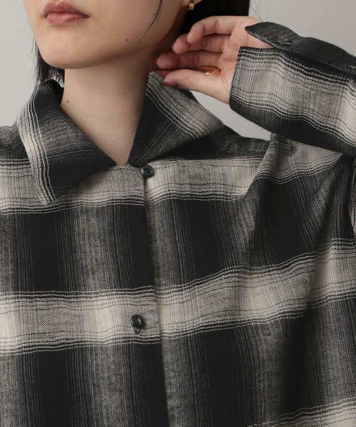 【10/13まで限定価格】チェックシャツ/アパートバイローリーズ オンブレチェックシャツ（シャツ/ブラウス）｜A part by