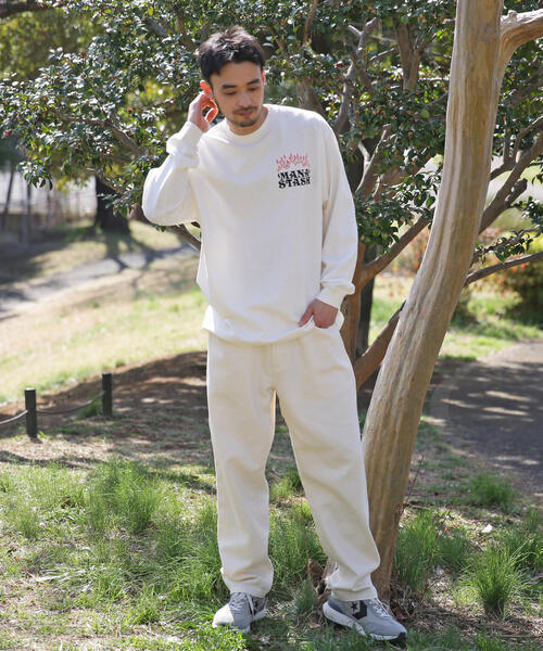 MANASTASH(マナスタッシュ)の「MANASTASH/マナスタッシュ/HEMP L/S TEE LAY A FIRE(Tシャツ/カットソー・メンズ・ブラック/その他7/ホワイト・S/L/XL/M)」の16枚目の写真
