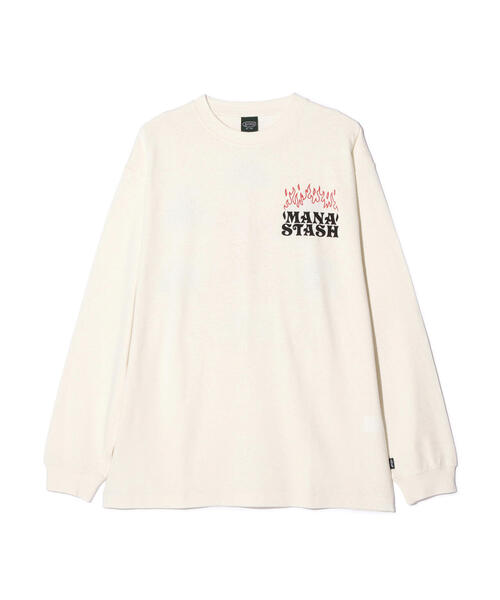 MANASTASH(マナスタッシュ)の「MANASTASH/マナスタッシュ/HEMP L/S TEE LAY A FIRE(Tシャツ/カットソー・メンズ・ブラック/その他7/ホワイト・S/L/XL/M)」の19枚目の写真