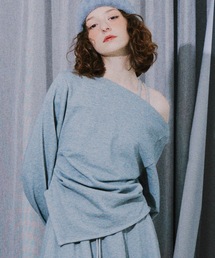 VIOLETTA | アシンメトリースウェットトップス(Tシャツ/カットソー)