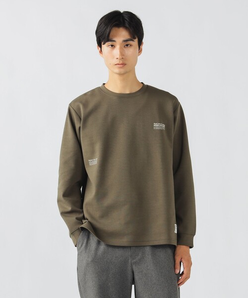 BEAMS HEART(ビームスハート)の「ダンボール プリント カットソー(吸水速乾・毛玉軽減)(スウェット・メンズ・ブラック/オリーブ・SMALL/MEDIUM/LARGE)」の1枚目の写真