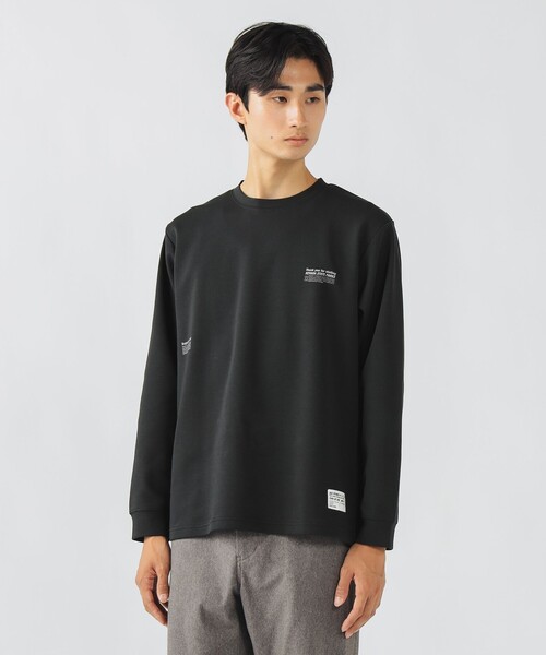 BEAMS HEART(ビームスハート)の「ダンボール プリント カットソー(吸水速乾・毛玉軽減)(スウェット・メンズ・ブラック/オリーブ・SMALL/MEDIUM/LARGE)」の2枚目の写真