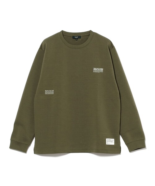 BEAMS HEART(ビームスハート)の「ダンボール プリント カットソー(吸水速乾・毛玉軽減)(スウェット・メンズ・ブラック/オリーブ・SMALL/MEDIUM/LARGE)」の15枚目の写真