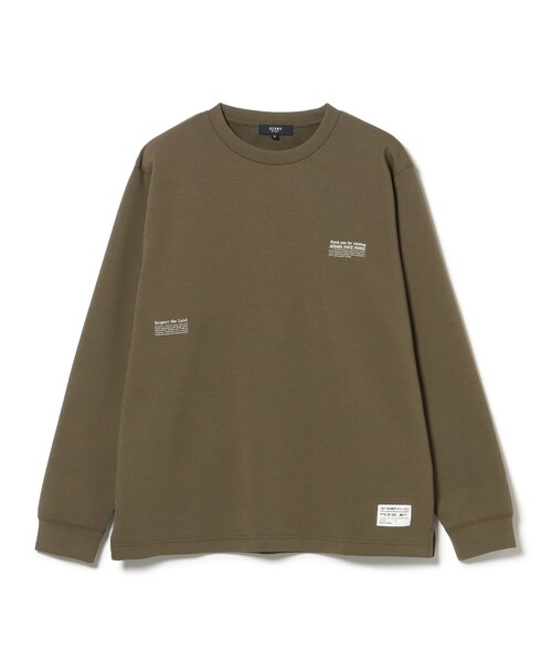 BEAMS HEART(ビームスハート)の「ダンボール プリント カットソー(吸水速乾・毛玉軽減)(スウェット・メンズ・ブラック/オリーブ・SMALL/MEDIUM/LARGE)」の14枚目の写真