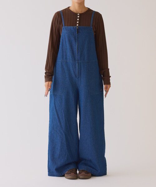 GEVACO（ゲバコ）の「【GEVACO】デニムキャミサロペット（サロペット/オーバーオール・レディース・ブラック/ブルー・ONE SIZE）」の11枚目の写真
