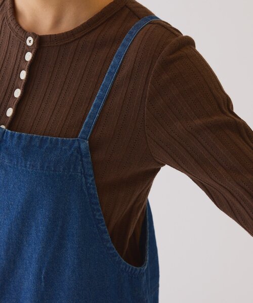 GEVACO（ゲバコ）の「【GEVACO】デニムキャミサロペット（サロペット/オーバーオール・レディース・ブラック/ブルー・ONE SIZE）」の16枚目の写真