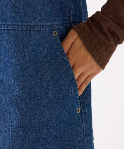 GEVACO（ゲバコ）の「【GEVACO】デニムキャミサロペット（サロペット/オーバーオール・レディース・ブラック/ブルー・ONE SIZE）」の17枚目の写真