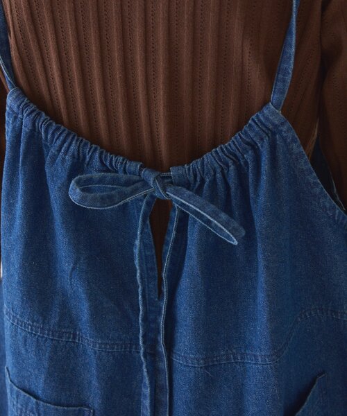 GEVACO（ゲバコ）の「【GEVACO】デニムキャミサロペット（サロペット/オーバーオール・レディース・ブラック/ブルー・ONE SIZE）」の20枚目の写真
