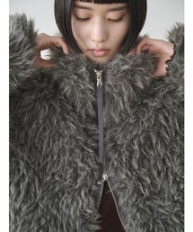 シープファースタンドネックブルゾン