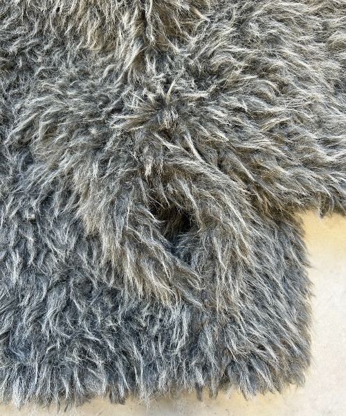 AIC.（エーアイシー）の「シープファースタンドネックブルゾン（ブルゾン・レディース・アイボリー/チャコールグレー・FREE）」の8枚目の写真