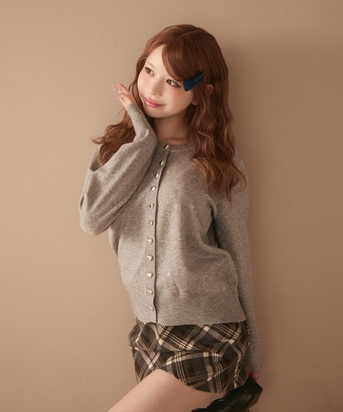 セール】ハートボタンカーディガン（カーディガン/ボレロ）｜TITTY&CO