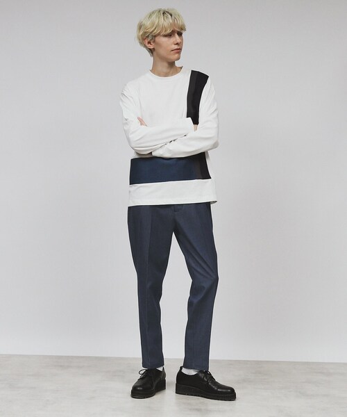 tk.TAKEO KIKUCHI（ティーケータケオキクチ）の「【ONOFF兼用】スマートスラックスパンツ（その他パンツ・メンズ・ベージュ/ブルー系その他/ブラック/グレー・01/02/03/04）」の16枚目の写真