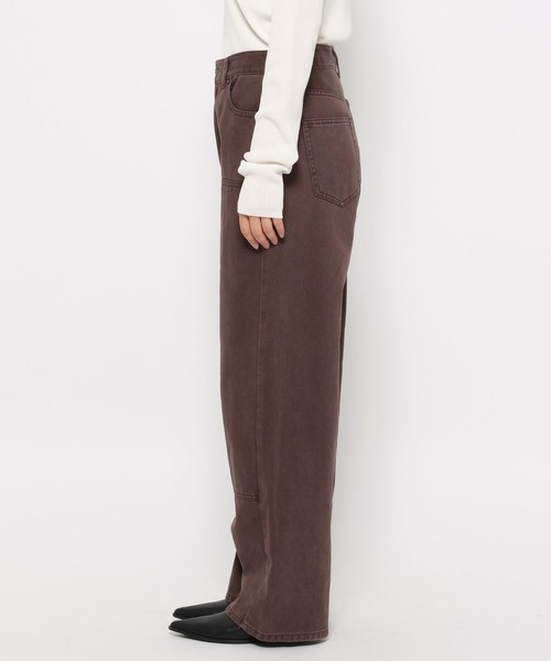 LOWRYS FARM(ローリーズファーム)の「ダブルニーワークパンツ 580335(デニムパンツ・レディース・ブラウン/ブラック・MEDIUM/LARGE)」の8枚目の写真