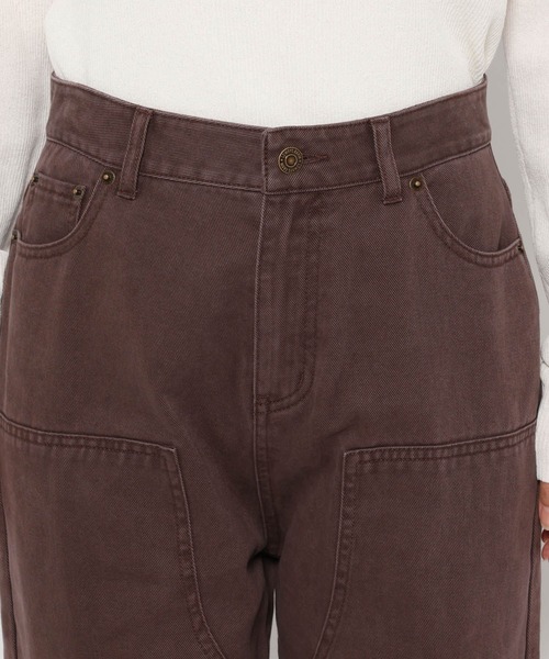 LOWRYS FARM(ローリーズファーム)の「ダブルニーワークパンツ 580335(デニムパンツ・レディース・ブラウン/ブラック・MEDIUM/LARGE)」の12枚目の写真