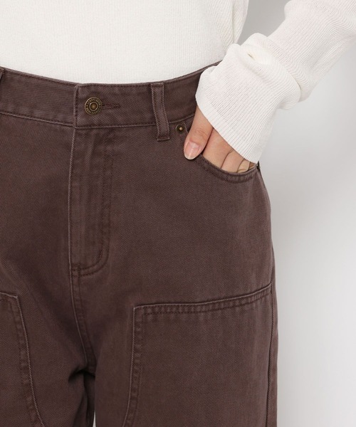 LOWRYS FARM(ローリーズファーム)の「ダブルニーワークパンツ 580335(デニムパンツ・レディース・ブラウン/ブラック・MEDIUM/LARGE)」の13枚目の写真