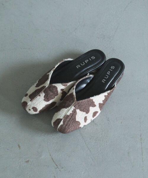 Green　Parks（グリーンパークス）の「RUPIS.アニマル柄スクエアトゥミュール（その他シューズ・レディース・ブラウン・L/M/S）」の6枚目の写真