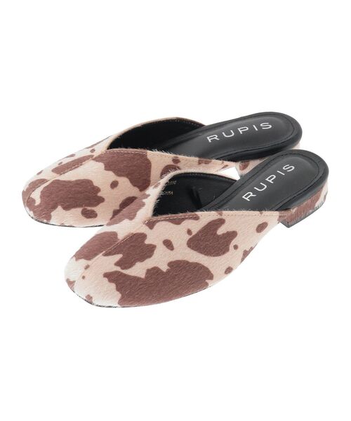 Green　Parks（グリーンパークス）の「RUPIS.アニマル柄スクエアトゥミュール（その他シューズ・レディース・ブラウン・L/M/S）」の5枚目の写真