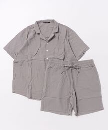 B.I.D. | 《半袖開襟シャツ&イージーショーツ セットアップ》(シャツ/ブラウス)