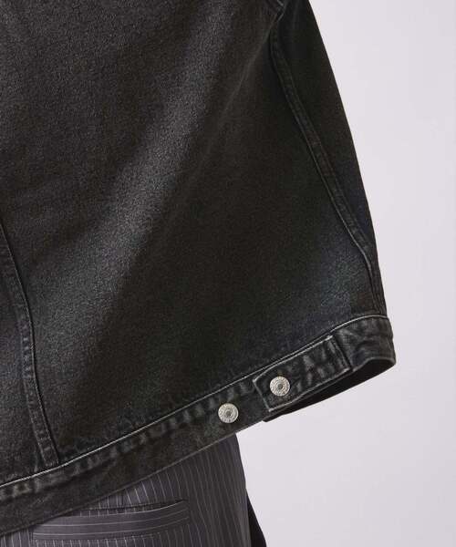 JOURNAL STANDARD relume（ジャーナルスタンダード　レリューム）の「クラフト デニム トラッカージャケット（デニムジャケット・メンズ・ブルー系その他/ネイビー/ブラック・LARGE/MEDIUM/SMALL）」の7枚目の写真