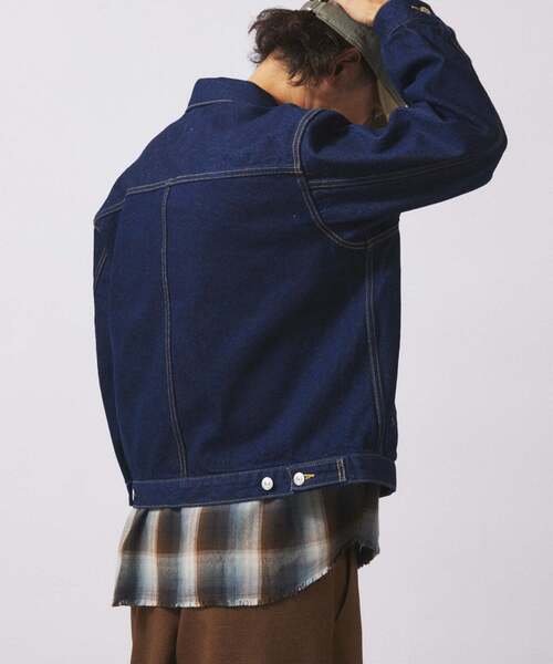 JOURNAL STANDARD relume（ジャーナルスタンダード　レリューム）の「クラフト デニム トラッカージャケット（デニムジャケット・メンズ・ブルー系その他/ネイビー/ブラック・LARGE/MEDIUM/SMALL）」の16枚目の写真