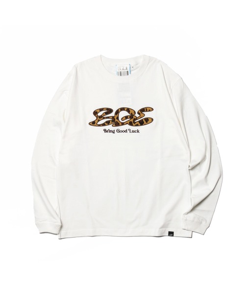 BGL(ビージーエル)の「LEOPARD LOGO LS TEE / ヒョウ柄 / レオパード / 韓国ストリート / ロンT(Tシャツ/カットソー・レディース・ブラック/ホワイト・S/M/L/FREE)」の14枚目の写真