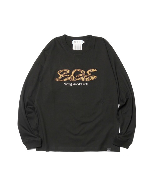 BGL(ビージーエル)の「LEOPARD LOGO LS TEE / ヒョウ柄 / レオパード / 韓国ストリート / ロンT(Tシャツ/カットソー・レディース・ブラック/ホワイト・S/M/L/FREE)」の9枚目の写真