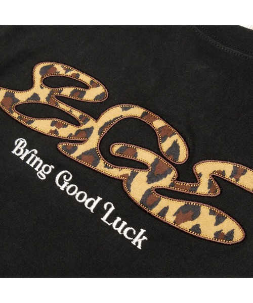 BGL(ビージーエル)の「LEOPARD LOGO LS TEE / ヒョウ柄 / レオパード / 韓国ストリート / ロンT(Tシャツ/カットソー・レディース・ブラック/ホワイト・S/M/L/FREE)」の12枚目の写真