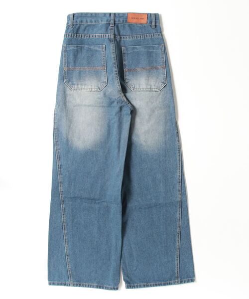 gossip!ロサンゼルス(ゴシップロサンゼルス)の「バレルレッグ ワイドデニムパンツ(デニムパンツ・レディース・ブルー・S/M)」の17枚目の写真