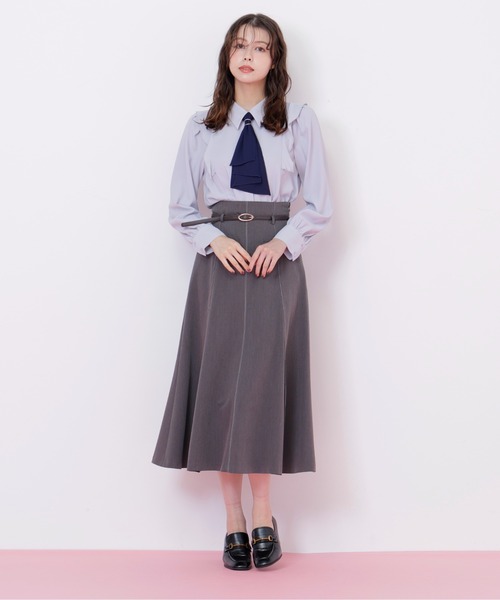 JILL by JILL STUART（ジルバイジルスチュアート）の「◇ラッフルボウタイブラウス（シャツ/ブラウス・レディース・ピンク/ホワイト/ブルー/ブルー系その他・FREE）」の10枚目の写真