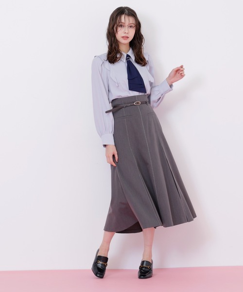 JILL by JILL STUART（ジルバイジルスチュアート）の「◇ラッフルボウタイブラウス（シャツ/ブラウス・レディース・ピンク/ホワイト/ブルー/ブルー系その他・FREE）」の11枚目の写真