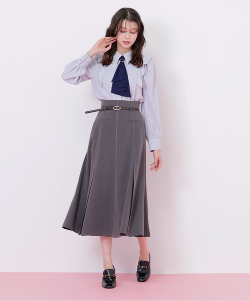 JILL by JILL STUART（ジルバイジルスチュアート）の「◇ラッフルボウタイブラウス（シャツ/ブラウス・レディース・ピンク/ホワイト/ブルー/ブルー系その他・FREE）」の12枚目の写真