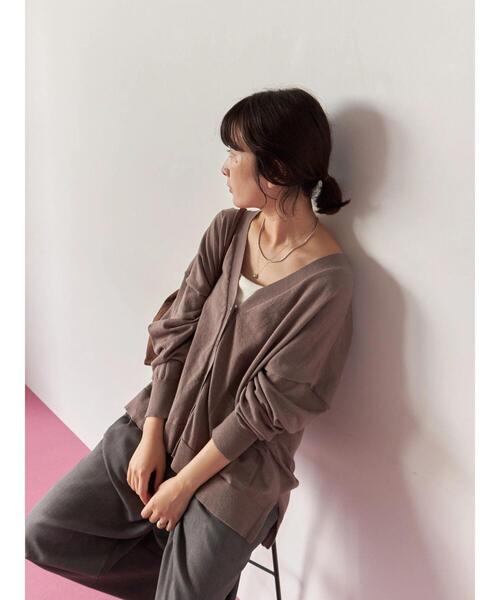 Samansa Mos2 blue（サマンサモスモスブルー）の「ドロップメタル2連ネックレス（ネックレス・レディース・シルバー・F）」の9枚目の写真