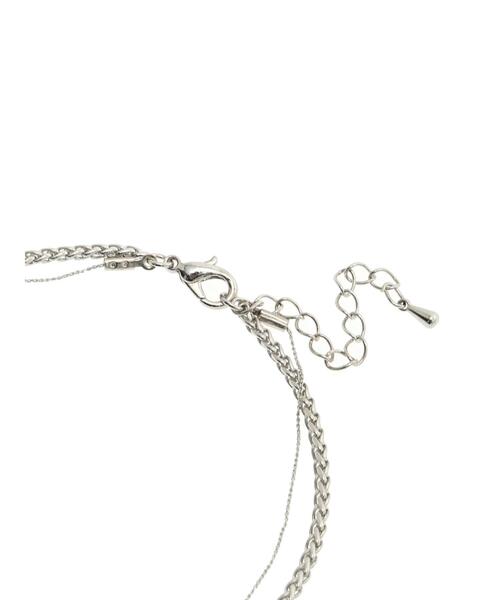 Samansa Mos2 blue（サマンサモスモスブルー）の「ドロップメタル2連ネックレス（ネックレス・レディース・シルバー・F）」の19枚目の写真