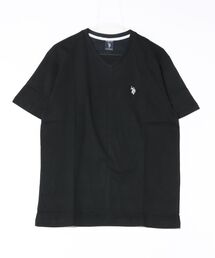 【Bl】【U.S. POLO ASSN】 ⅤネックコットンTシャツ
