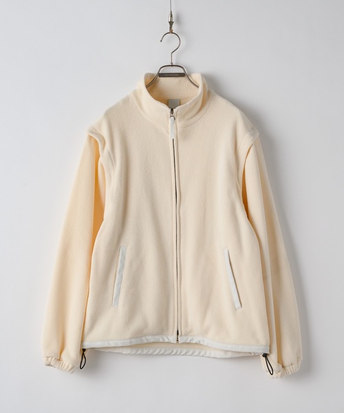 CASPER JOHN（キャスパージョン）の「Detachable inner fleece blouson/デタッチャブルインナーフリースブルゾン（その他トップス・メンズ・アイボリー/グリーン/ブルー・LARGE/MEDIUM/SMALL/X-SMALL）」の12枚目の写真
