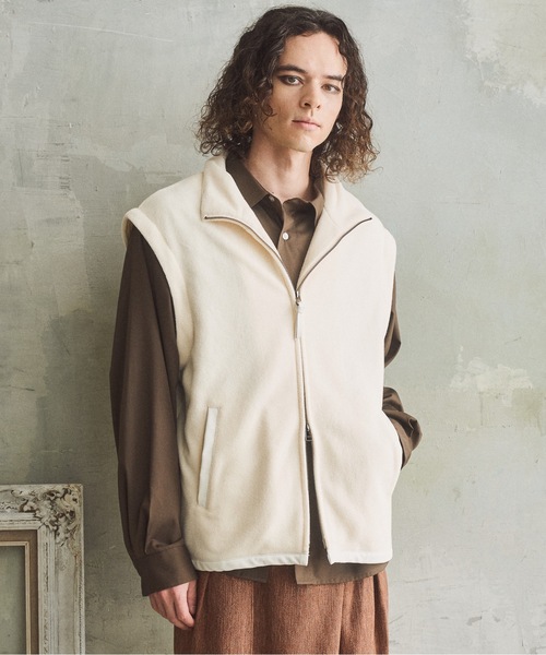 CASPER JOHN（キャスパージョン）の「Detachable inner fleece blouson/デタッチャブルインナーフリースブルゾン（その他トップス・メンズ・アイボリー/グリーン/ブルー・LARGE/MEDIUM/SMALL/X-SMALL）」の11枚目の写真