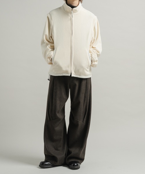 CASPER JOHN（キャスパージョン）の「Detachable inner fleece blouson/デタッチャブルインナーフリースブルゾン（その他トップス・メンズ・アイボリー/グリーン/ブルー・LARGE/MEDIUM/SMALL/X-SMALL）」の17枚目の写真