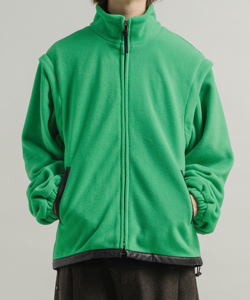 CASPER JOHN（キャスパージョン）の「Detachable inner fleece blouson/デタッチャブルインナーフリースブルゾン（その他トップス・メンズ・アイボリー/グリーン/ブルー・LARGE/MEDIUM/SMALL/X-SMALL）」の20枚目の写真