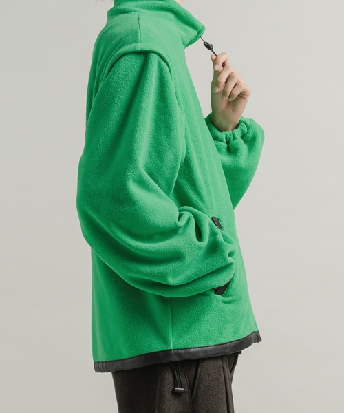 CASPER JOHN（キャスパージョン）の「Detachable inner fleece blouson/デタッチャブルインナーフリースブルゾン（その他トップス・メンズ・アイボリー/グリーン/ブルー・LARGE/MEDIUM/SMALL/X-SMALL）」の21枚目の写真