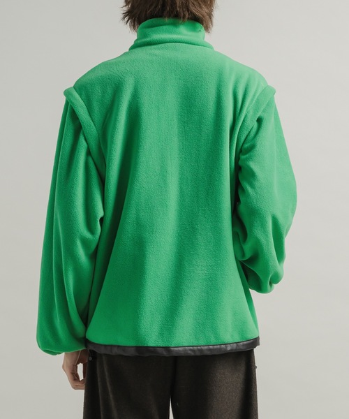 CASPER JOHN（キャスパージョン）の「Detachable inner fleece blouson/デタッチャブルインナーフリースブルゾン（その他トップス・メンズ・アイボリー/グリーン/ブルー・LARGE/MEDIUM/SMALL/X-SMALL）」の22枚目の写真