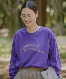 ICE TEENS パープル長袖Tシャツ キッズのTシャツ/カットソー（パープル/紫色系）ファッション