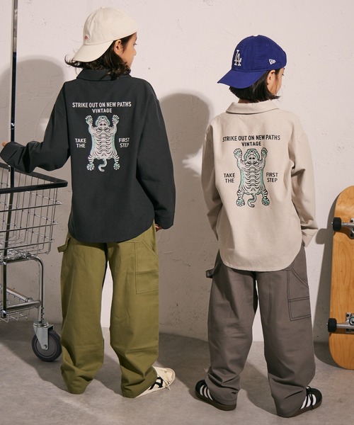 PAIRMANON STREET（ペアマノンストリート）の「オックス シャツ【PAIRMANON STREET】（シャツ/ブラウス・キッズ・ブラック/ブルー/ベージュ/グリーン・160/100/90/150/130/110/120/140）」の18枚目の写真