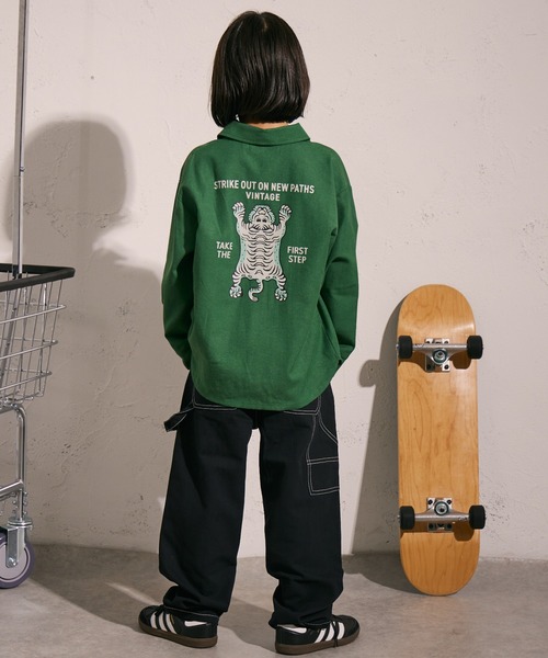 PAIRMANON STREET（ペアマノンストリート）の「オックス シャツ【PAIRMANON STREET】（シャツ/ブラウス・キッズ・ブラック/ブルー/ベージュ/グリーン・160/100/90/150/130/110/120/140）」の22枚目の写真