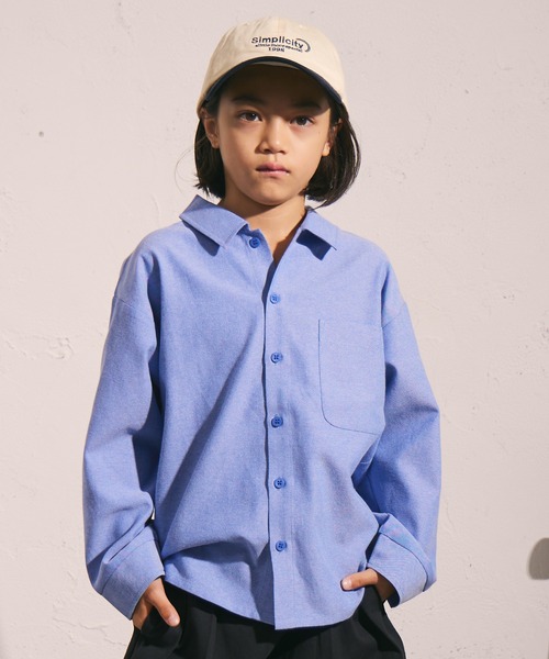 PAIRMANON STREET（ペアマノンストリート）の「オックス シャツ【PAIRMANON STREET】（シャツ/ブラウス・キッズ・ブラック/ブルー/ベージュ/グリーン・160/100/90/150/130/110/120/140）」の21枚目の写真